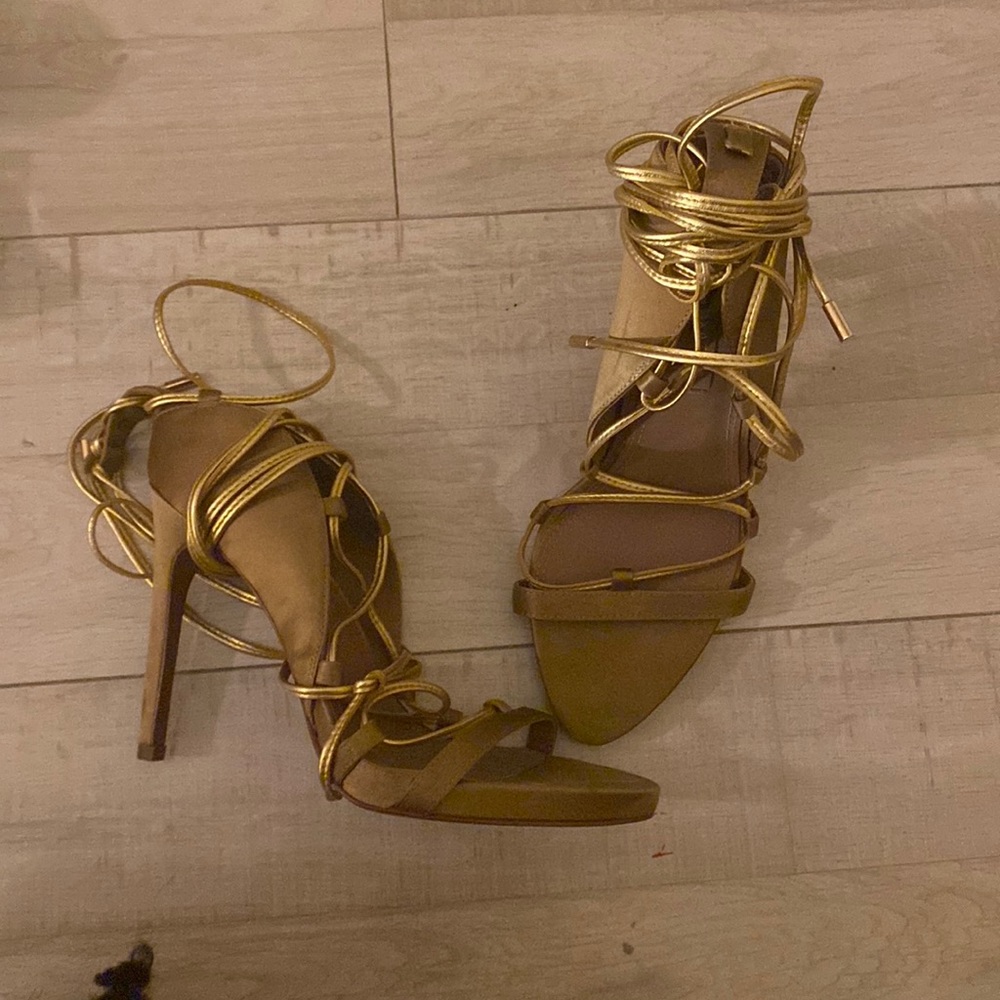 Gold heels